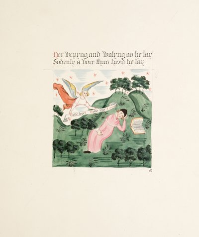 Ms. New Coll 380, f17r. Les antiquités de la cathédrale Sainte-Marie, Carlisle, dessinées par Robert Carlile, 1795 - Robert Carlile